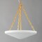 Maxim Lighting Artemis 4-Light Pendant, Natural Aged Brass 22454WTNAB - alternate 2